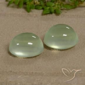 Shop natural 5.20ct Yellow Green  Préhnite gems, ovale, from Afrique du Sud at GemSelect. In stock, global shipping!