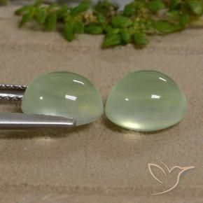 Shop natural 5.20ct Yellow Green  Préhnite gems, ovale, from Afrique du Sud at GemSelect. In stock, global shipping!