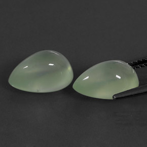 Achetez naturel ct vert préhnite gems, transparent, en provenance afrique du sud chez gemselect. en stock, livraison internationale!