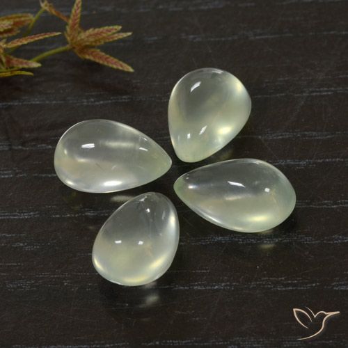 Shop natural 9.91ct Light Green  Préhnite gems, En forme de poire, from Afrique du Sud at GemSelect. In stock, global shipping!