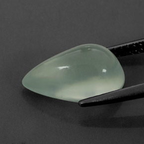 Préhnite vert naturelle transparent, 4,45 ct, transparent / translucide
