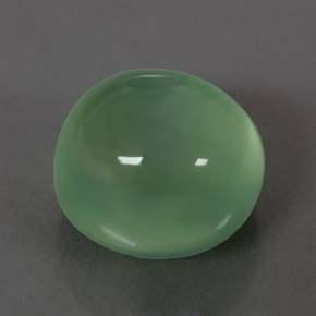 Préhnite vert naturelle transparent, 10,30 ct, transparent / translucide