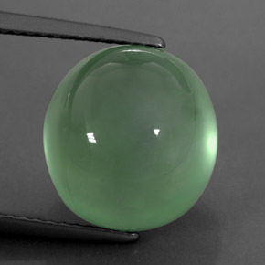 Préhnite vert naturelle transparent, 10,30 ct, transparent / translucide