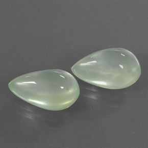Achetez naturel 6,28ct blanc préhnite gems, transparent, en provenance afrique du sud chez gemselect. en stock, livraison internationale!