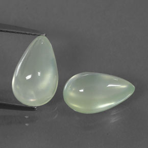 Achetez naturel 6,28ct blanc préhnite gems, transparent, en provenance afrique du sud chez gemselect. en stock, livraison internationale!