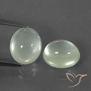 Achetez naturel 4,40ct blanc préhnite gems, transparent, en provenance afrique du sud chez gemselect. en stock, livraison internationale!