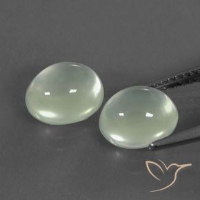 Achetez naturel 4,40ct blanc préhnite gems, transparent, en provenance afrique du sud chez gemselect. en stock, livraison internationale!