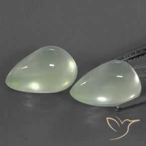 Shop natural 5.27ct Blanc clair verdâtre Préhnite gems, En forme de poire, from Afrique du Sud at GemSelect. In stock, global shipping!