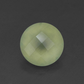 Préhnite vert naturelle transparent, 1,83 ct, transparent / translucide