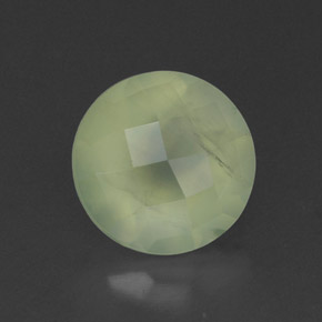 Préhnite vert naturelle transparent, 1,95 ct, transparent / translucide
