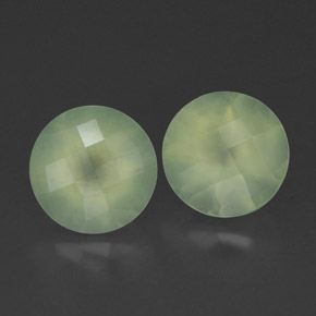 Achetez naturel ct vert préhnite gems, transparent, en provenance afrique du sud chez gemselect. en stock, livraison internationale!