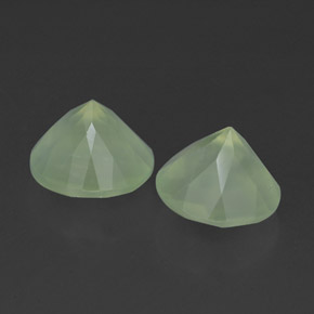 Achetez naturel ct vert préhnite gems, transparent, en provenance afrique du sud chez gemselect. en stock, livraison internationale!