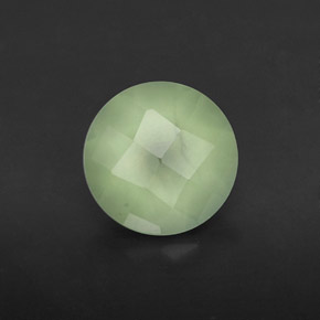 Préhnite vert naturelle transparent, 1,83 ct, transparent / translucide