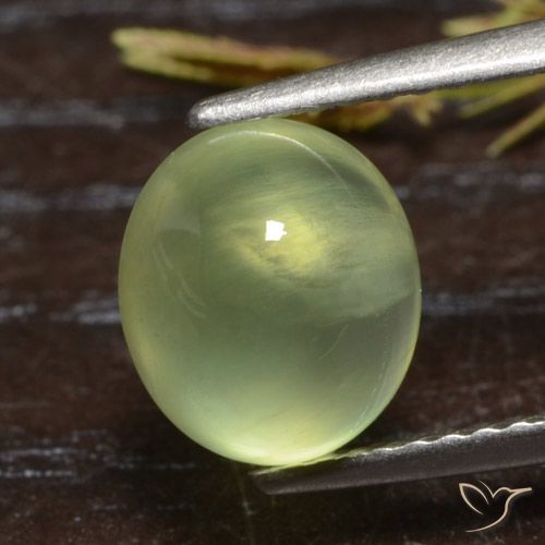 2.71ct Naturel Vert clair Préhnite, ovale, Translucide