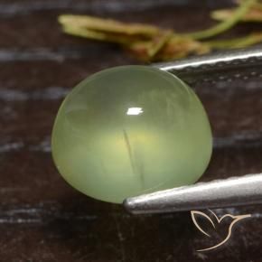 Préhnite Vert clair naturelle ovale, 2.71 ct, Translucide