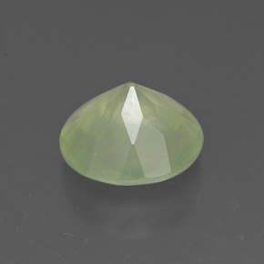 Préhnite vert naturelle transparent, 1,68 ct, transparent / translucide