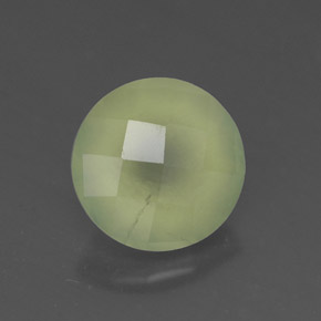 Préhnite vert naturelle transparent, 1,92 ct, transparent / translucide