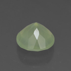 Préhnite vert naturelle transparent, 1,92 ct, transparent / translucide