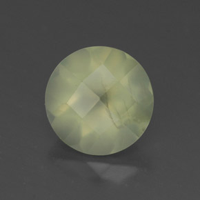 Préhnite vert naturelle transparent, 1,92 ct, transparent / translucide