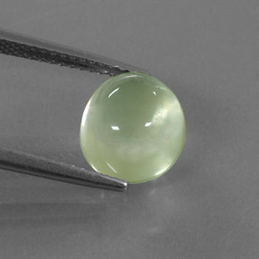 Préhnite vert naturelle transparent, 4,13 ct, transparent / translucide