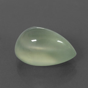 Préhnite vert naturelle transparent, 4,38 ct, transparent / translucide