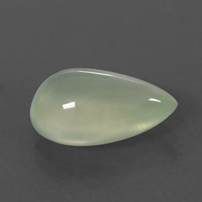 Préhnite vert naturelle transparent, 3,38 ct, transparent / translucide
