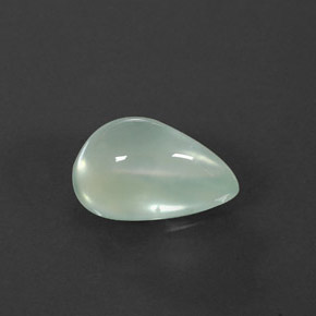 Préhnite vert naturelle transparent, 3,84 ct, transparent / translucide