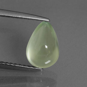 Préhnite vert naturelle transparent, 1,81 ct, transparent / translucide