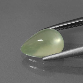 Préhnite vert naturelle transparent, 1,81 ct, transparent / translucide