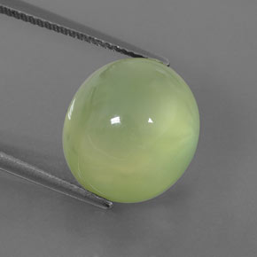 Préhnite vert naturelle transparent, 15,68 ct, transparent / translucide
