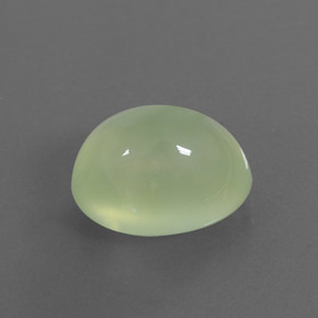 Préhnite vert naturelle transparent, 8,99 ct, transparent / translucide