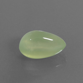 Préhnite vert naturelle transparent, 5,93 ct, transparent / translucide