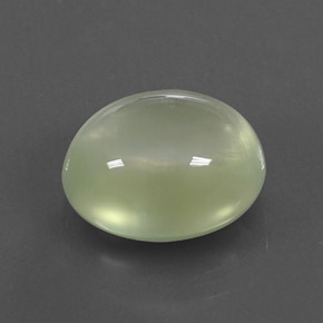 Préhnite vert naturelle transparent, 4,97 ct, transparent / translucide