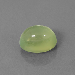 Préhnite vert naturelle transparent, 4,46 ct, transparent / translucide