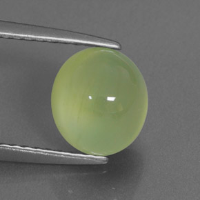 Préhnite vert naturelle transparent, 2,28 ct, transparent / translucide