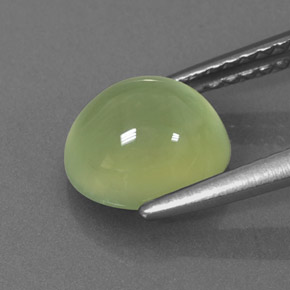 Préhnite vert naturelle transparent, 2,28 ct, transparent / translucide