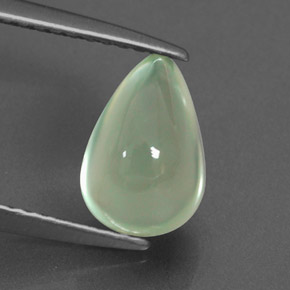 Préhnite vert naturelle transparent, 2,35 ct, transparent / translucide