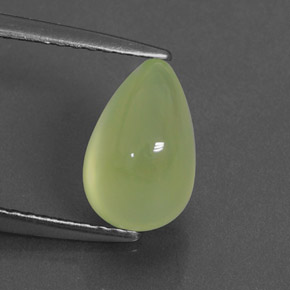 Préhnite vert naturelle transparent, 2,38 ct, transparent / translucide