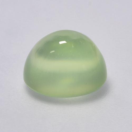 Préhnite vert naturelle coupe ovale, 2,74 ct, transparent