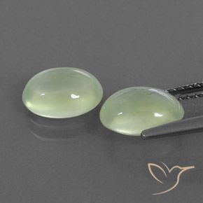 Shop natural 3.01ct Pale Pear Green  Préhnite gems, ovale, from Afrique du Sud at GemSelect. In stock, global shipping!