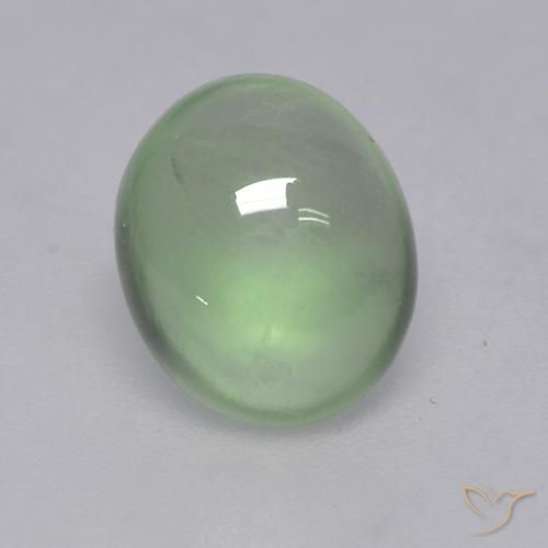 1.73ct Naturel Very Light Green  Préhnite, ovale, Transparent