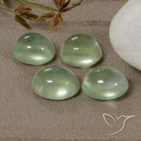 Shop natural 5.20ct Very Light Green  Préhnite gems, ovale, from Afrique du Sud at GemSelect. In stock, global shipping!