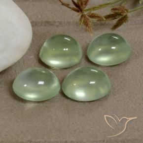 Shop natural 5.20ct Very Light Green  Préhnite gems, ovale, from Afrique du Sud at GemSelect. In stock, global shipping!