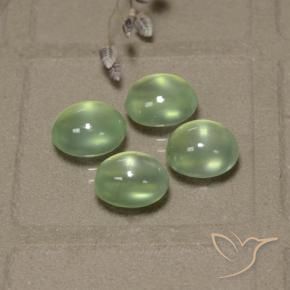 Shop natural 8.03ct Very Light Green  Préhnite gems, ovale, from Afrique du Sud at GemSelect. In stock, global shipping!
