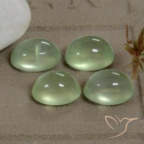 Shop natural 8.18ct Pale Pear Green  Préhnite gems, ovale, from Afrique du Sud at GemSelect. In stock, global shipping!
