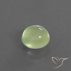 Préhnite Vert clair naturelle ovale, 1.64 ct, Transparent / Translucide