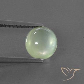 1.86ct Naturel Yellow Green  Préhnite, ovale, Transparent / Translucide
