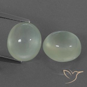 6.26ctw Naturel Light Hazel Green    Préhnite, ovale, Transparent / Translucide