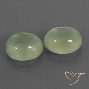 Shop natural 5.10ct Pale Pear Green  Préhnite gems, ovale, from Afrique du Sud at GemSelect. In stock, global shipping!