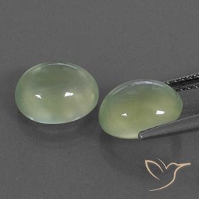 Shop natural 5.10ct Pale Pear Green  Préhnite gems, ovale, from Afrique du Sud at GemSelect. In stock, global shipping!